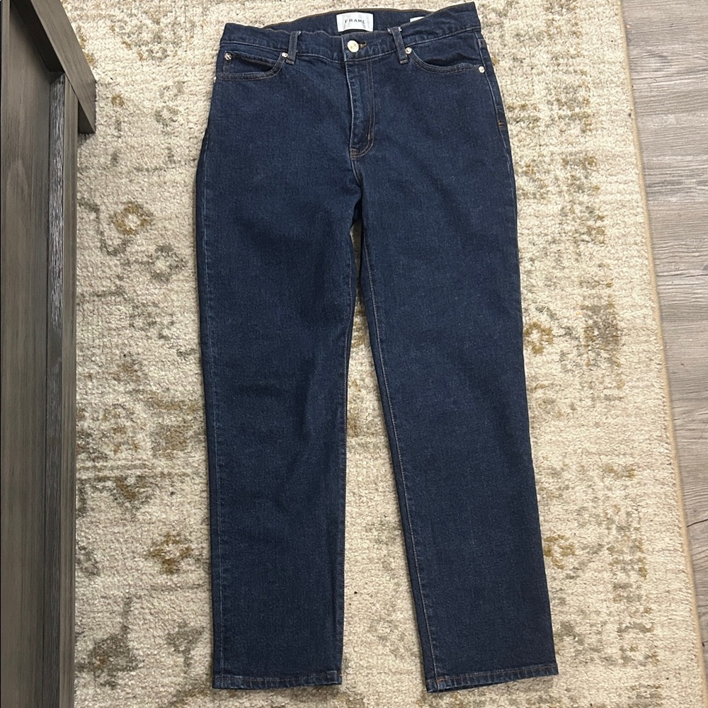 Frame Denim Dark Blue Ankle Jeans